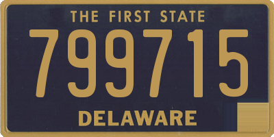 DE license plate 799715