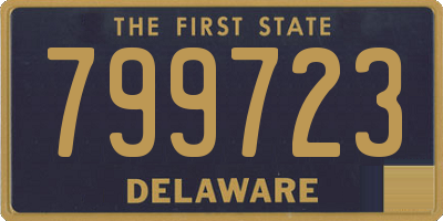 DE license plate 799723
