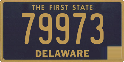 DE license plate 79973