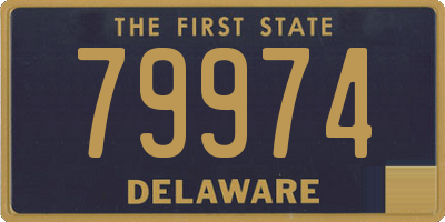DE license plate 79974