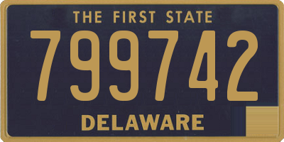 DE license plate 799742
