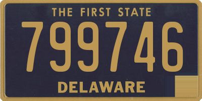 DE license plate 799746