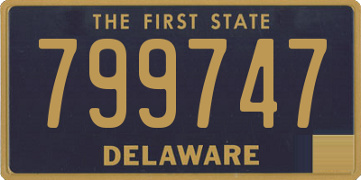DE license plate 799747