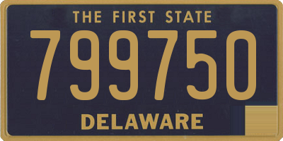DE license plate 799750
