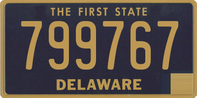 DE license plate 799767