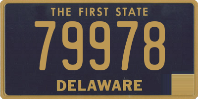 DE license plate 79978