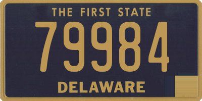 DE license plate 79984