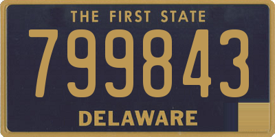 DE license plate 799843