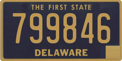DE license plate 799846