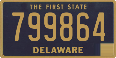 DE license plate 799864