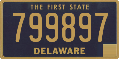 DE license plate 799897