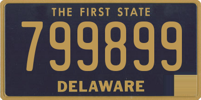 DE license plate 799899