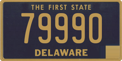 DE license plate 79990