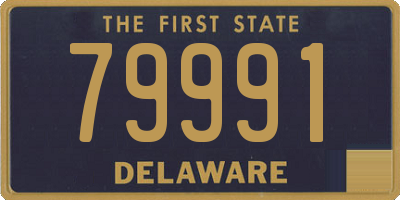 DE license plate 79991