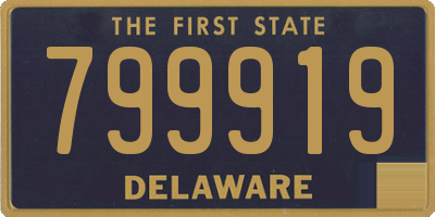 DE license plate 799919