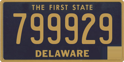 DE license plate 799929