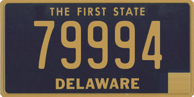 DE license plate 79994