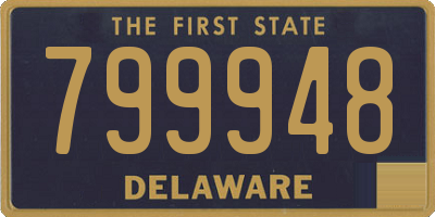 DE license plate 799948