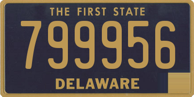DE license plate 799956