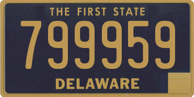 DE license plate 799959