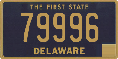 DE license plate 79996