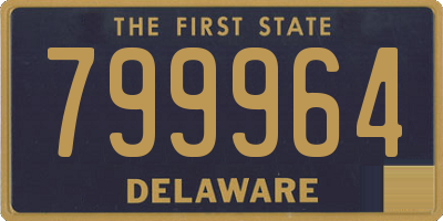 DE license plate 799964