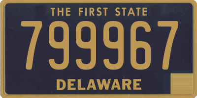DE license plate 799967