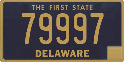 DE license plate 79997