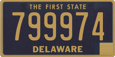 DE license plate 799974