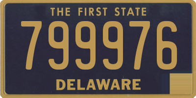 DE license plate 799976