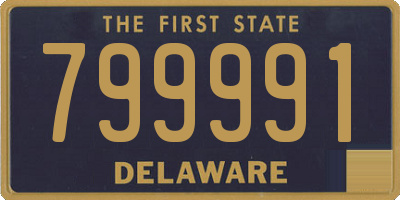 DE license plate 799991