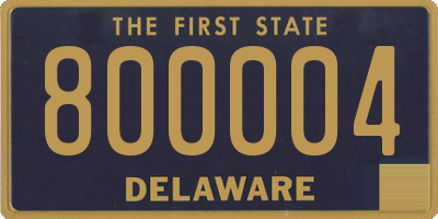 DE license plate 800004