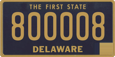 DE license plate 800008
