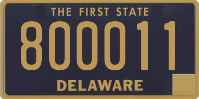 DE license plate 800011