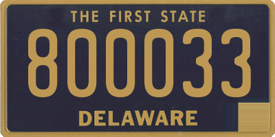 DE license plate 800033