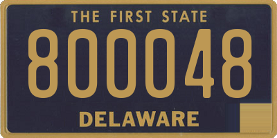DE license plate 800048