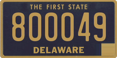 DE license plate 800049