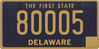 DE license plate 80005