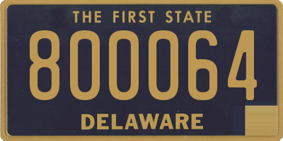 DE license plate 800064