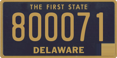 DE license plate 800071