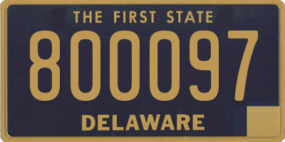DE license plate 800097