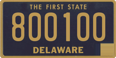DE license plate 800100