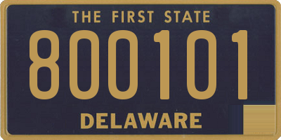 DE license plate 800101