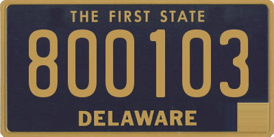 DE license plate 800103