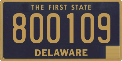 DE license plate 800109