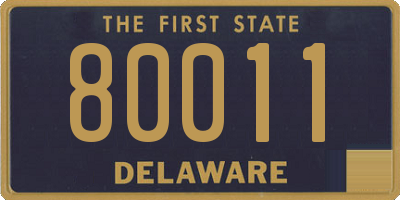 DE license plate 80011