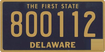 DE license plate 800112