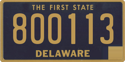 DE license plate 800113