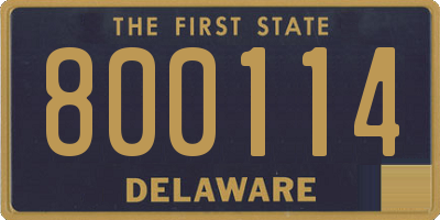 DE license plate 800114