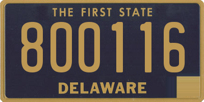 DE license plate 800116
